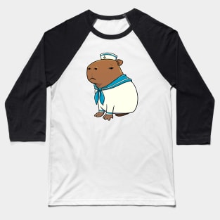 Capybara Sailor Costume Baseball T-Shirt